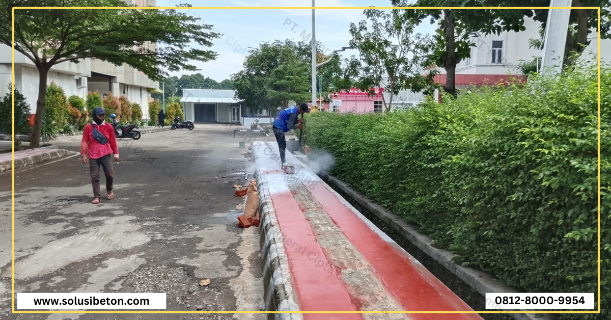 pekerjaan stamp concrete