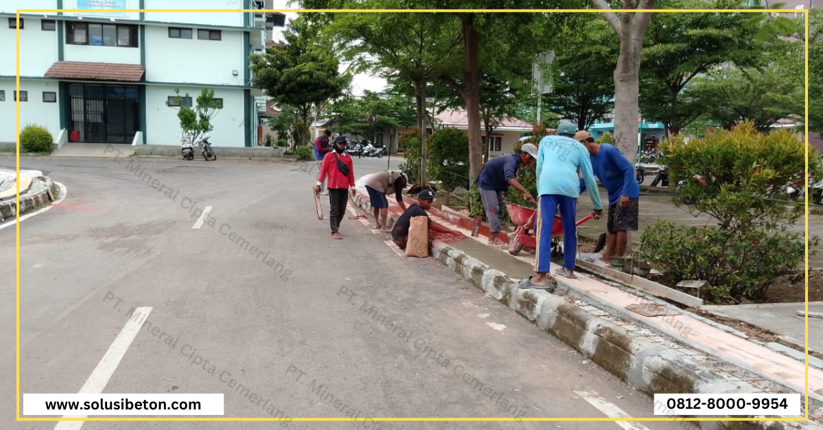 pekerjaan stamp concrete