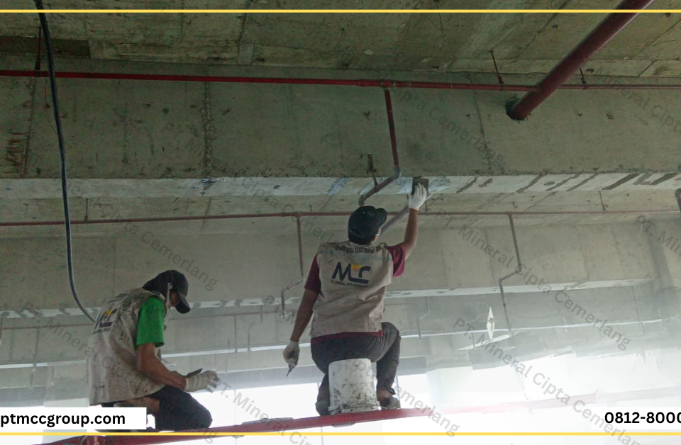 penanganan beton keropos